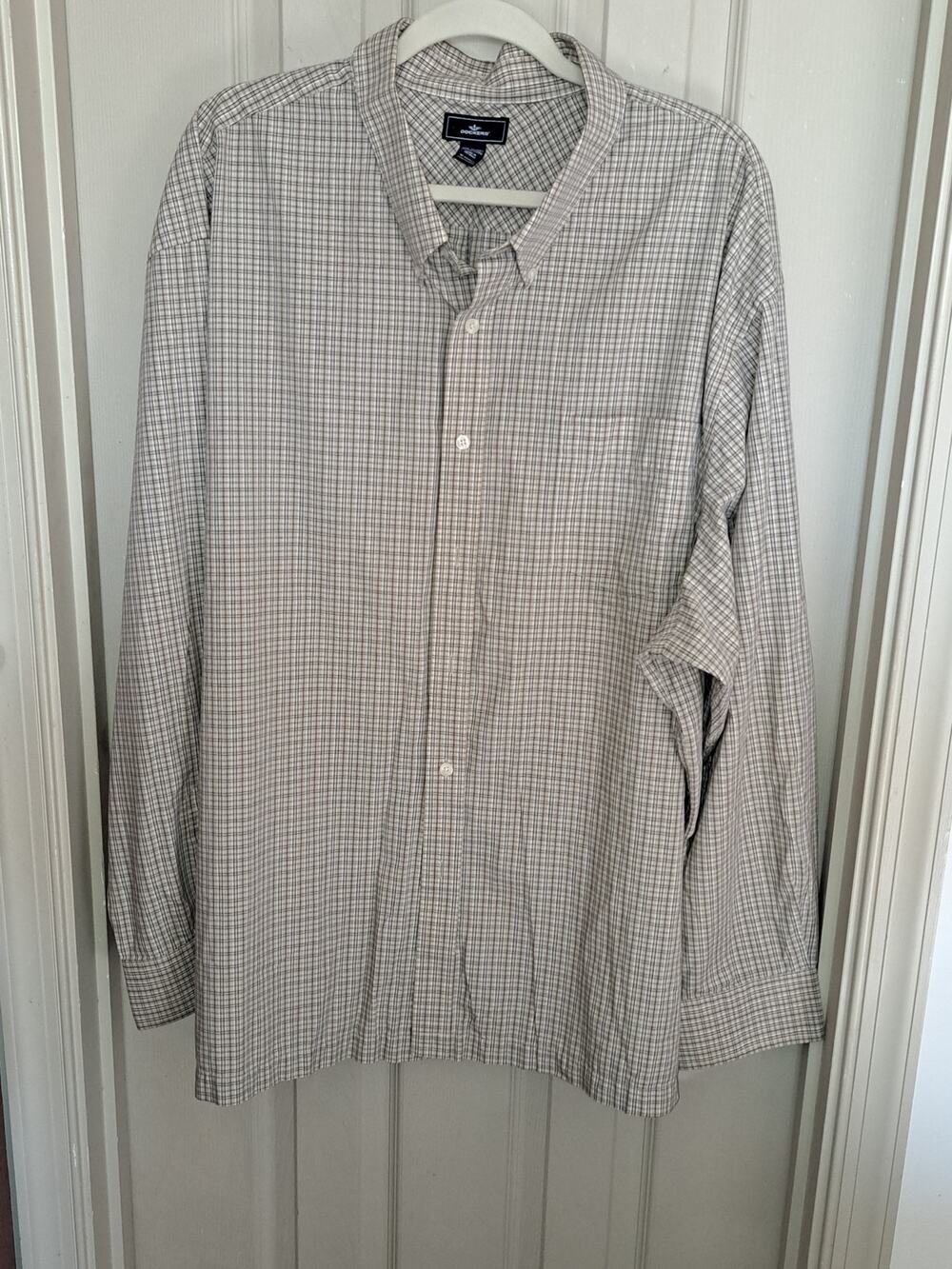 Big and Tall Men's Dockers 4XL Long Sleeve Button Down Shirt